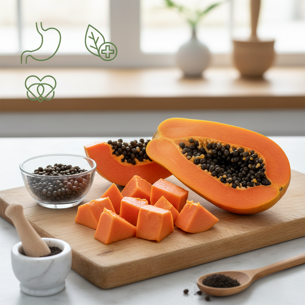 Kaip valgyti papają ir kodėl sėklos yra itin naudingos