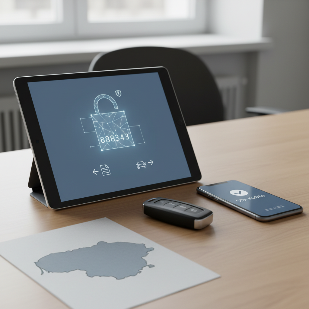 Kaip gauti SDK kodą? Instrukcija automobilių pardavėjams
