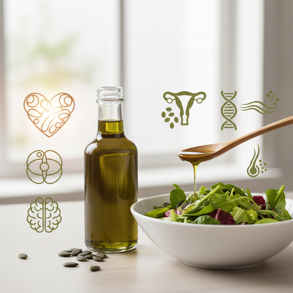 Moliūgų sėklų aliejus: nauda organizmui ir kaip jį vartoti